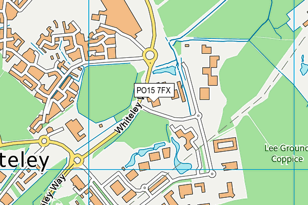 PO15 7FX map - OS VectorMap District (Ordnance Survey) PO15 7FX map - OS VectorMap District (Ordnance Survey)