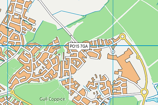 PO15 7GA map - OS VectorMap District (Ordnance Survey) PO15 7GA map - OS VectorMap District (Ordnance Survey)