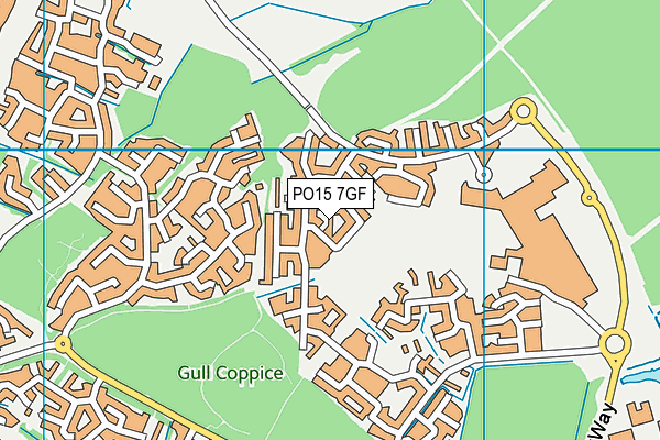PO15 7GF map - OS VectorMap District (Ordnance Survey) PO15 7GF map - OS VectorMap District (Ordnance Survey)