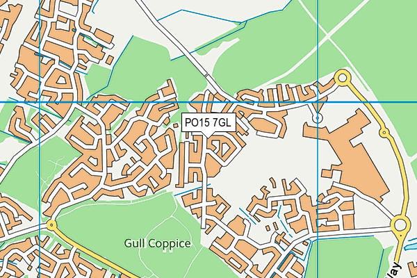 PO15 7GL map - OS VectorMap District (Ordnance Survey) PO15 7GL map - OS VectorMap District (Ordnance Survey)