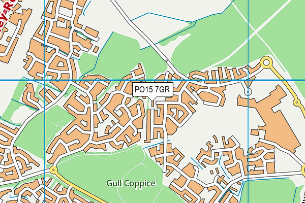 PO15 7GR map - OS VectorMap District (Ordnance Survey) PO15 7GR map - OS VectorMap District (Ordnance Survey)