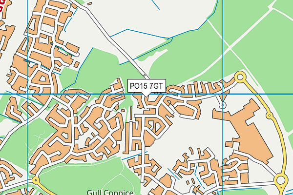 PO15 7GT map - OS VectorMap District (Ordnance Survey) PO15 7GT map - OS VectorMap District (Ordnance Survey)