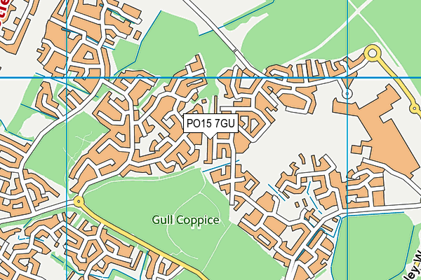 PO15 7GU map - OS VectorMap District (Ordnance Survey) PO15 7GU map - OS VectorMap District (Ordnance Survey)