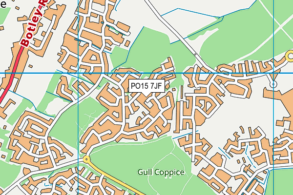 PO15 7JF map - OS VectorMap District (Ordnance Survey) PO15 7JF map - OS VectorMap District (Ordnance Survey)