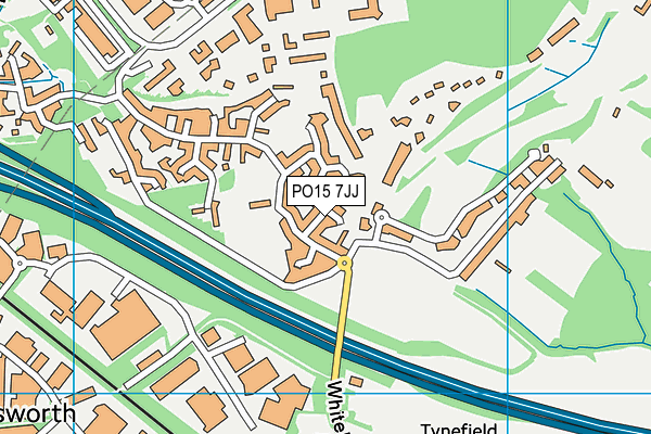 PO15 7JJ map - OS VectorMap District (Ordnance Survey) PO15 7JJ map - OS VectorMap District (Ordnance Survey)