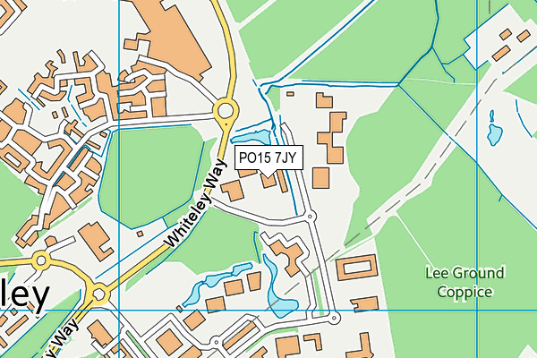 PO15 7JY map - OS VectorMap District (Ordnance Survey) PO15 7JY map - OS VectorMap District (Ordnance Survey)