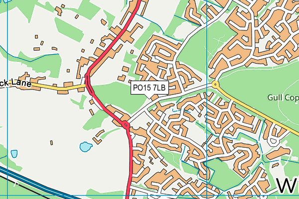 PO15 7LB map - OS VectorMap District (Ordnance Survey) PO15 7LB map - OS VectorMap District (Ordnance Survey)