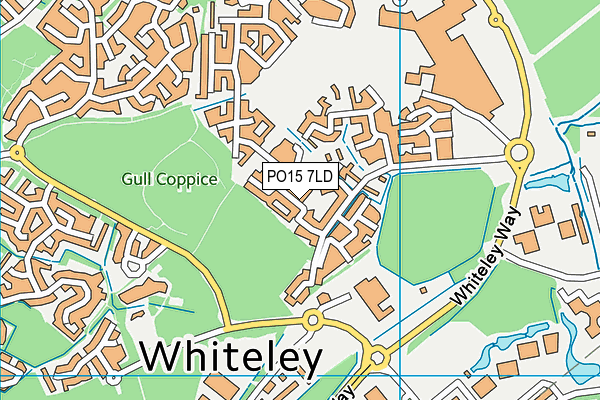PO15 7LD map - OS VectorMap District (Ordnance Survey) PO15 7LD map - OS VectorMap District (Ordnance Survey)