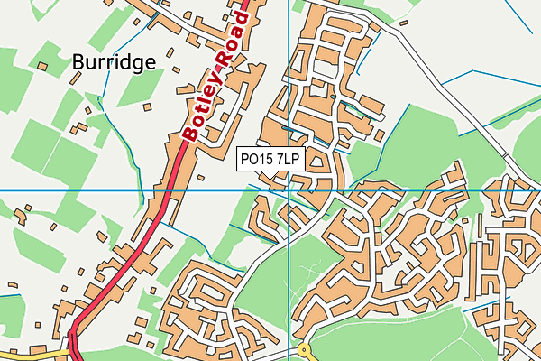PO15 7LP map - OS VectorMap District (Ordnance Survey) PO15 7LP map - OS VectorMap District (Ordnance Survey)