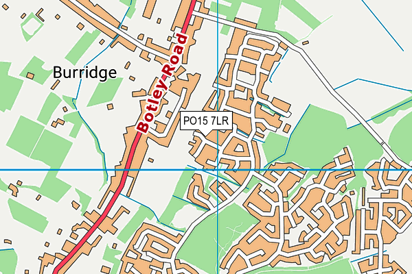 PO15 7LR map - OS VectorMap District (Ordnance Survey) PO15 7LR map - OS VectorMap District (Ordnance Survey)