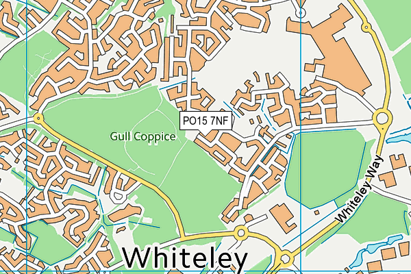 PO15 7NF map - OS VectorMap District (Ordnance Survey) PO15 7NF map - OS VectorMap District (Ordnance Survey)