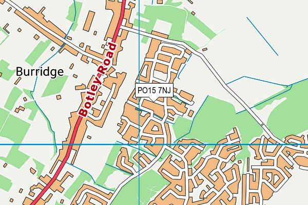 PO15 7NJ map - OS VectorMap District (Ordnance Survey) PO15 7NJ map - OS VectorMap District (Ordnance Survey)