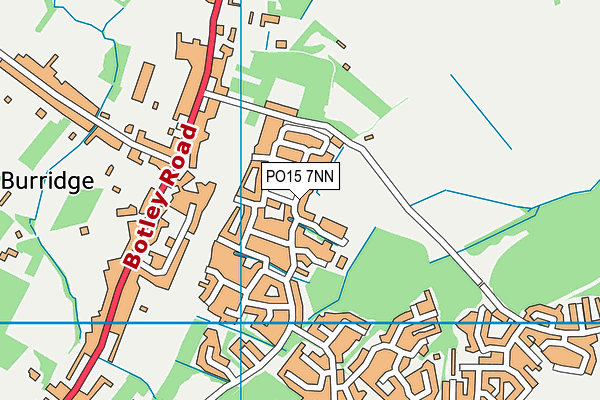 PO15 7NN map - OS VectorMap District (Ordnance Survey)