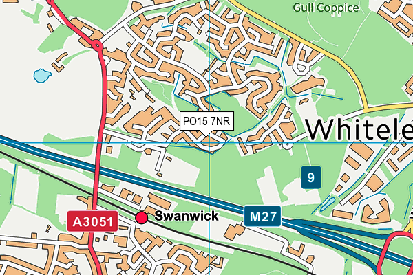 PO15 7NR map - OS VectorMap District (Ordnance Survey) PO15 7NR map - OS VectorMap District (Ordnance Survey)