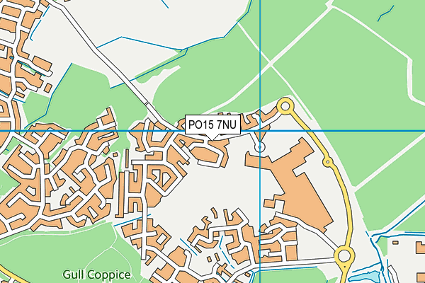 PO15 7NU map - OS VectorMap District (Ordnance Survey) PO15 7NU map - OS VectorMap District (Ordnance Survey)