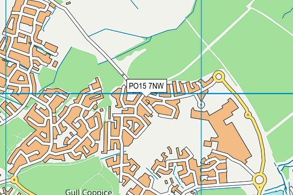 PO15 7NW map - OS VectorMap District (Ordnance Survey) PO15 7NW map - OS VectorMap District (Ordnance Survey)