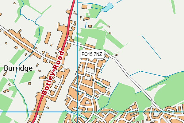 PO15 7NZ map - OS VectorMap District (Ordnance Survey) PO15 7NZ map - OS VectorMap District (Ordnance Survey)