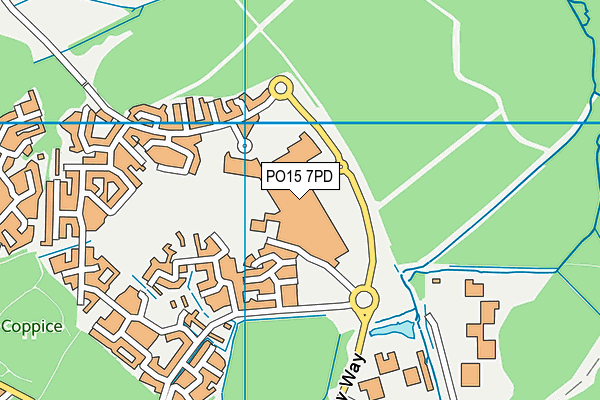 PO15 7PD map - OS VectorMap District (Ordnance Survey) PO15 7PD map - OS VectorMap District (Ordnance Survey)