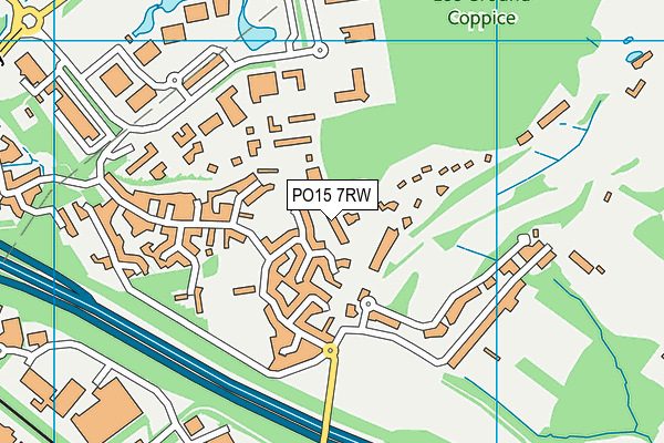 PO15 7RW map - OS VectorMap District (Ordnance Survey) PO15 7RW map - OS VectorMap District (Ordnance Survey)
