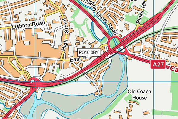 PO16 0BY map - OS VectorMap District (Ordnance Survey) PO16 0BY map - OS VectorMap District (Ordnance Survey)