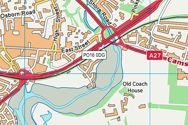 PO16 0DG map - OS VectorMap District (Ordnance Survey) PO16 0DG map - OS VectorMap District (Ordnance Survey)