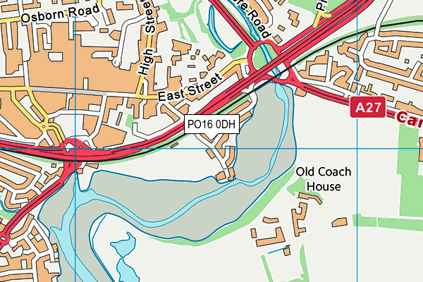 PO16 0DH map - OS VectorMap District (Ordnance Survey) PO16 0DH map - OS VectorMap District (Ordnance Survey)