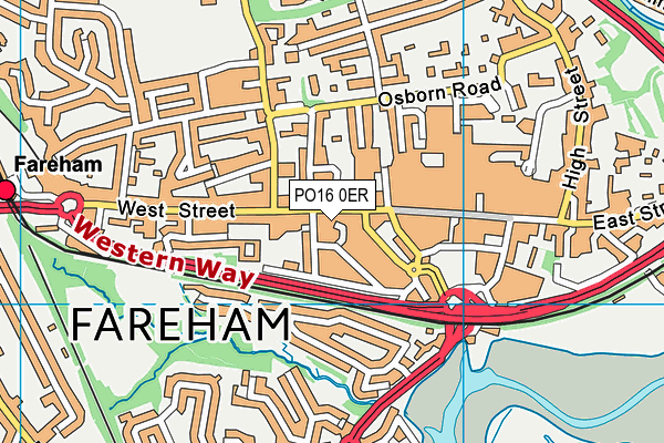 PO16 0ER map - OS VectorMap District (Ordnance Survey) PO16 0ER map - OS VectorMap District (Ordnance Survey)