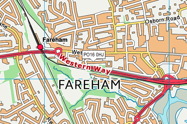 PO16 0HJ map - OS VectorMap District (Ordnance Survey) PO16 0HJ map - OS VectorMap District (Ordnance Survey)