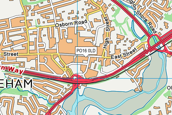 PO16 0LD map - OS VectorMap District (Ordnance Survey) PO16 0LD map - OS VectorMap District (Ordnance Survey)