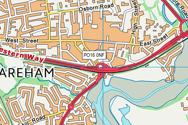 PO16 0NF map - OS VectorMap District (Ordnance Survey) PO16 0NF map - OS VectorMap District (Ordnance Survey)