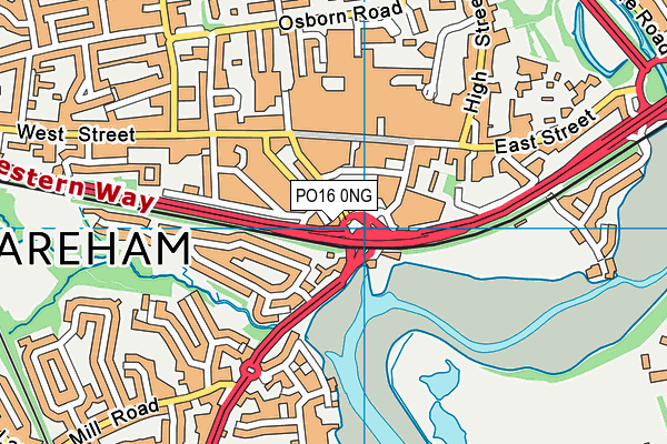 PO16 0NG map - OS VectorMap District (Ordnance Survey) PO16 0NG map - OS VectorMap District (Ordnance Survey)
