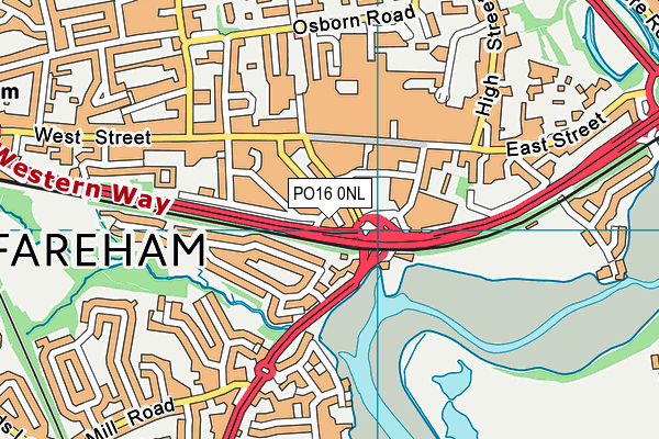 PO16 0NL map - OS VectorMap District (Ordnance Survey) PO16 0NL map - OS VectorMap District (Ordnance Survey)