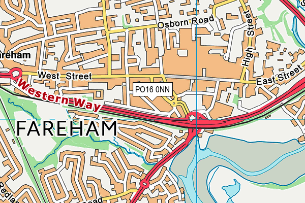 PO16 0NN map - OS VectorMap District (Ordnance Survey) PO16 0NN map - OS VectorMap District (Ordnance Survey)