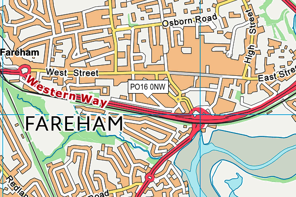 PO16 0NW map - OS VectorMap District (Ordnance Survey) PO16 0NW map - OS VectorMap District (Ordnance Survey)