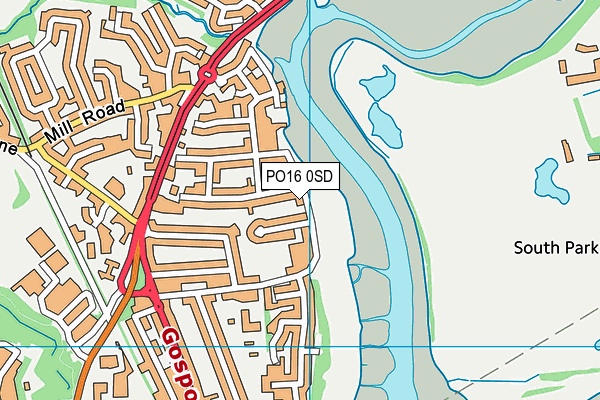 PO16 0SD map - OS VectorMap District (Ordnance Survey) PO16 0SD map - OS VectorMap District (Ordnance Survey)