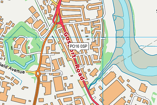 PO16 0SP map - OS VectorMap District (Ordnance Survey) PO16 0SP map - OS VectorMap District (Ordnance Survey)