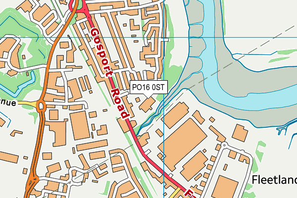 PO16 0ST map - OS VectorMap District (Ordnance Survey) PO16 0ST map - OS VectorMap District (Ordnance Survey)