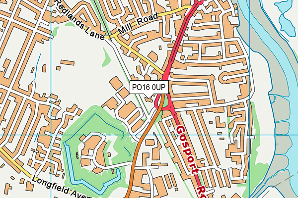 PO16 0UP map - OS VectorMap District (Ordnance Survey) PO16 0UP map - OS VectorMap District (Ordnance Survey)
