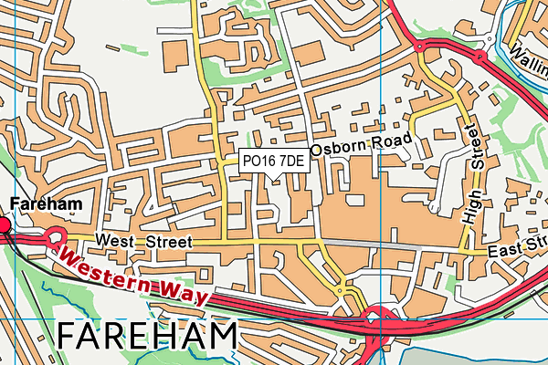 PO16 7DE map - OS VectorMap District (Ordnance Survey) PO16 7DE map - OS VectorMap District (Ordnance Survey)