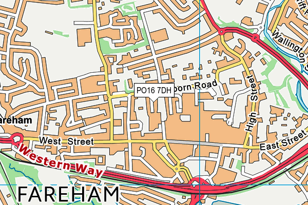 PO16 7DH map - OS VectorMap District (Ordnance Survey) PO16 7DH map - OS VectorMap District (Ordnance Survey)
