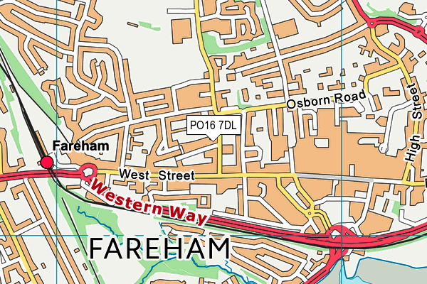 PO16 7DL map - OS VectorMap District (Ordnance Survey) PO16 7DL map - OS VectorMap District (Ordnance Survey)