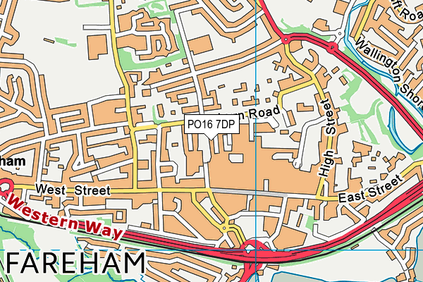 PO16 7DP map - OS VectorMap District (Ordnance Survey) PO16 7DP map - OS VectorMap District (Ordnance Survey)