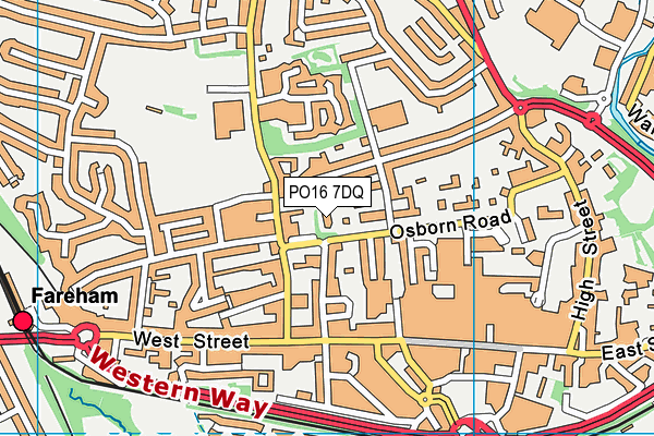PO16 7DQ map - OS VectorMap District (Ordnance Survey) PO16 7DQ map - OS VectorMap District (Ordnance Survey)