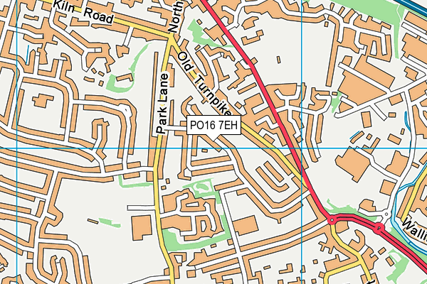 PO16 7EH map - OS VectorMap District (Ordnance Survey) PO16 7EH map - OS VectorMap District (Ordnance Survey)
