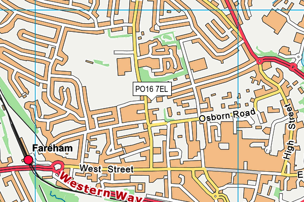 PO16 7EL map - OS VectorMap District (Ordnance Survey) PO16 7EL map - OS VectorMap District (Ordnance Survey)