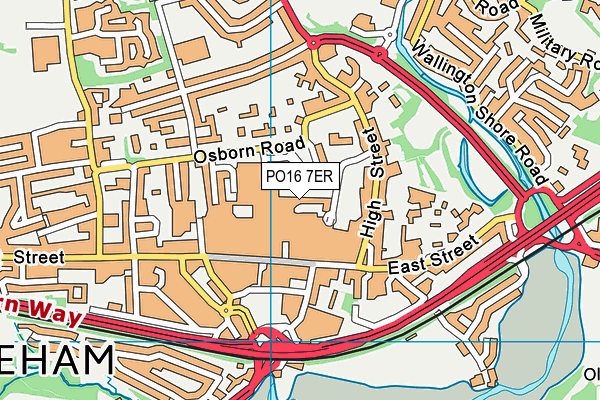 PO16 7ER map - OS VectorMap District (Ordnance Survey) PO16 7ER map - OS VectorMap District (Ordnance Survey)
