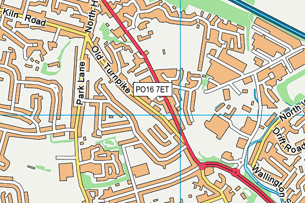 PO16 7ET map - OS VectorMap District (Ordnance Survey) PO16 7ET map - OS VectorMap District (Ordnance Survey)