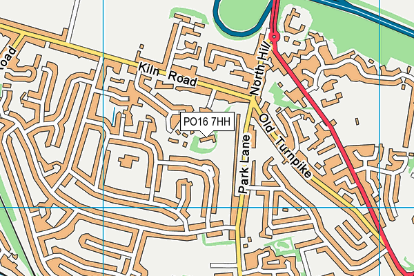 PO16 7HH map - OS VectorMap District (Ordnance Survey) PO16 7HH map - OS VectorMap District (Ordnance Survey)