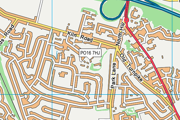 PO16 7HJ map - OS VectorMap District (Ordnance Survey) PO16 7HJ map - OS VectorMap District (Ordnance Survey)