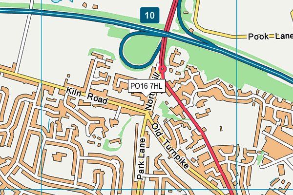 PO16 7HL map - OS VectorMap District (Ordnance Survey) PO16 7HL map - OS VectorMap District (Ordnance Survey)